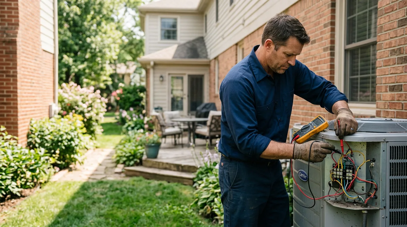 HVAC technician working near Ketchum, OK